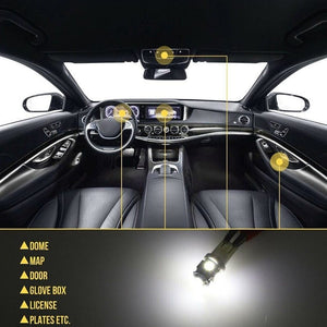 Planet Gates 42pcs 42pcs Durable Car Light Replacement Part Cars Wedge Lights T10 Car Interior Light T5 Map Dome Bulb Tail Lamp License Plate Lighting Trunk Bulbs