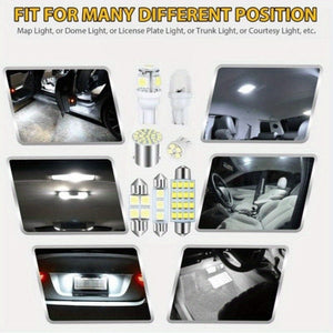Planet Gates 42pcs 42pcs Durable Car Light Replacement Part Cars Wedge Lights T10 Car Interior Light T5 Map Dome Bulb Tail Lamp License Plate Lighting Trunk Bulbs