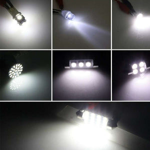 Planet Gates 42pcs 42pcs Durable Car Light Replacement Part Cars Wedge Lights T10 Car Interior Light T5 Map Dome Bulb Tail Lamp License Plate Lighting Trunk Bulbs