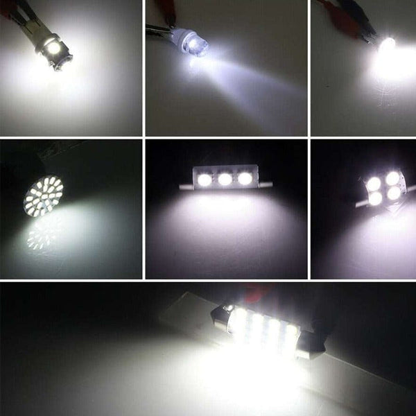 Planet Gates 42pcs 42pcs Durable Car Light Replacement Part Cars Wedge Lights T10 Car Interior Light T5 Map Dome Bulb Tail Lamp License Plate Lighting Trunk Bulbs