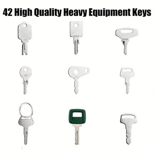 Planet Gates 42pcs 42pcs Heavy Duty Equipment Keys Master Set Construction Ignition Keys For Caterpillar For Box For John For Deere For Hyster For Small