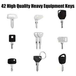 Planet Gates 42pcs 42pcs Heavy Duty Equipment Keys Master Set Construction Ignition Keys For Caterpillar For Box For John For Deere For Hyster For Small