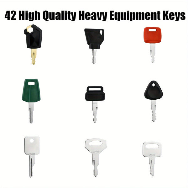 Planet Gates 42pcs 42pcs Heavy Duty Equipment Keys Master Set Construction Ignition Keys For Caterpillar For Box For John For Deere For Hyster For Small