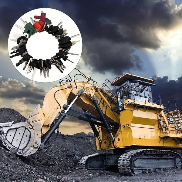 Planet Gates 42pcs 42pcs Heavy Duty Equipment Keys Master Set Construction Ignition Keys For Caterpillar For Box For John For Deere For Hyster For Small