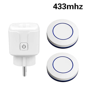 Planet Gates 433 MHZ Rf Wireless Remote Control Smart Switch Electrical Sockets 220V 16A Single Plug and Transmitter for Home Appliance Led