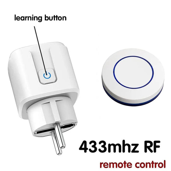 Planet Gates 433 MHZ Rf Wireless Remote Control Smart Switch Electrical Sockets 220V 16A Single Plug and Transmitter for Home Appliance Led