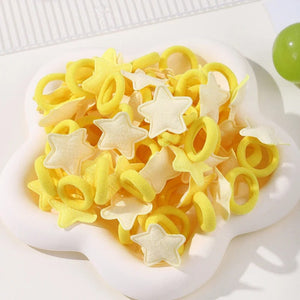 Planet Gates 4337-10 / 20pcs 20pcs Kids Elastic Hair Bands Girls Plush Ball Rubber Band For Children Sweets Scrunchie Hair Ties Clip Baby Hair Accessories