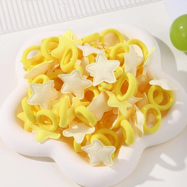 Planet Gates 4337-10 / 20pcs 20pcs Kids Elastic Hair Bands Girls Plush Ball Rubber Band For Children Sweets Scrunchie Hair Ties Clip Baby Hair Accessories