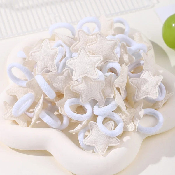 Planet Gates 4337-18 / 20pcs 20pcs Kids Elastic Hair Bands Girls Plush Ball Rubber Band For Children Sweets Scrunchie Hair Ties Clip Baby Hair Accessories