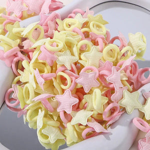 Planet Gates 4337-30 / 20pcs 20pcs Kids Elastic Hair Bands Girls Plush Ball Rubber Band For Children Sweets Scrunchie Hair Ties Clip Baby Hair Accessories