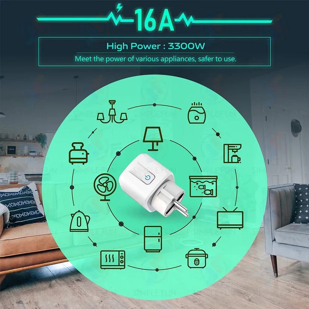 Planet Gates 433Mhz EU FR Wireless Remote Control Plug 16A 220V RF Smart Socket Mini Round Remote,Electrical Outlet for Home Appliance ON/OFF