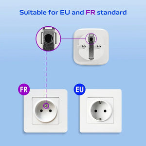 Planet Gates 433Mhz EU FR Wireless Remote Control Plug 16A 220V RF Smart Socket Mini Round Remote,Electrical Outlet for Home Appliance ON/OFF