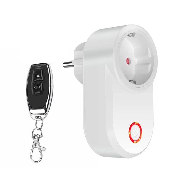 Planet Gates 433MHz RF Universal Remote Electric Smart Socket with Remote Control 220V 15A EU Plug Control for Home Appliance/Lamp/Fan
