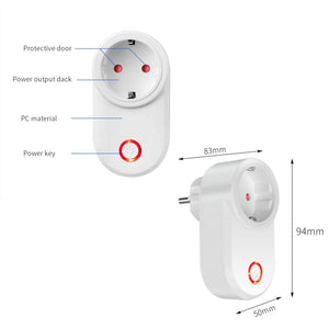 Planet Gates 433MHz RF Universal Remote Electric Smart Socket with Remote Control 220V 15A EU Plug Control for Home Appliance/Lamp/Fan