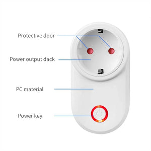 Planet Gates 433MHz RF Universal Remote Electric Smart Socket with Remote Control 220V 15A EU Plug Control for Home Appliance/Lamp/Fan