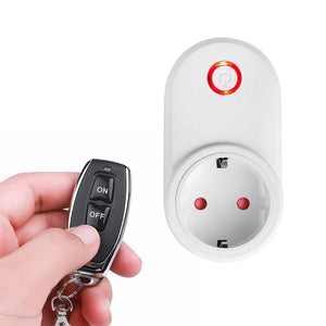 Planet Gates 433MHz RF Universal Remote Electric Smart Socket with Remote Control 220V 15A EU Plug Control for Home Appliance/Lamp/Fan
