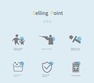 Planet Gates 43cm Full Electric Automatic Water Storage Gun Toys Portable Children Summer Beach Outdoor Fight Fantasy Toys for Boys Kids Game