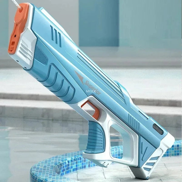 Planet Gates 43cm Full Electric Automatic Water Storage Gun Toys Portable Children Summer Beach Outdoor Fight Fantasy Toys for Boys Kids Game