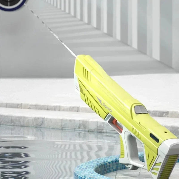 Planet Gates 43cm Full Electric Automatic Water Storage Gun Toys Portable Children Summer Beach Outdoor Fight Fantasy Toys for Boys Kids Game