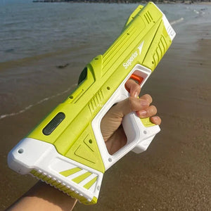 Planet Gates 43cm Full Electric Automatic Water Storage Gun Toys Portable Children Summer Beach Outdoor Fight Fantasy Toys for Boys Kids Game