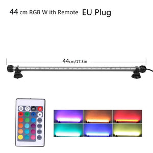 Planet Gates 44cm RGB EU Plug RGB Aquarium light 18-54cm Remote control diving lamp Colorful lamp 100-240v lamp for plants Fish tank essential Amphibious use