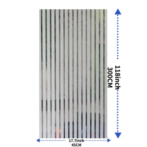 Planet Gates 45*300CM Striped, Frosted, Electrostatic Film Window Stickers