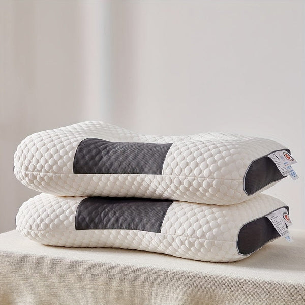 Planet Gates 45*70cm 1pc Knitted Thin Pillow With Cervical Neck Protection, Sleep Massage Pillow Core, Moisture Absorbing Breathable Antibacterial Household Bedding Pillow Suitable For Living Room, Bedroom, Home Decoration