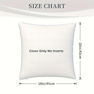 Planet Gates 45.72 X 45.72 Cm 4pcs, Colorful Flowers Inspirational Quotes Polyester Cushion Cover, Throw Pillow Cover, Bedroom Accessories, Sofa Cushion Cover, Living Room Throw Pillow Cover (Cushion Is Not Included)