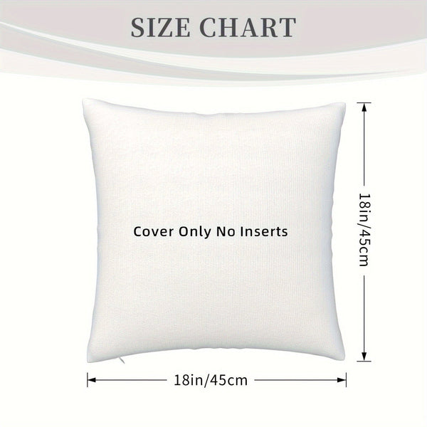 Planet Gates 45.72 X 45.72 Cm 4pcs, Colorful Flowers Inspirational Quotes Polyester Cushion Cover, Throw Pillow Cover, Bedroom Accessories, Sofa Cushion Cover, Living Room Throw Pillow Cover (Cushion Is Not Included)