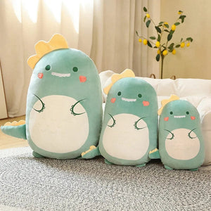 Planet Gates 45/80CM Squishy Toy Kawaii Animal Fat Dinosaur Shiba Inu Dog Pillow Plush Toys Cute Rabbit Doll Girls Bed Sleeping Cushion