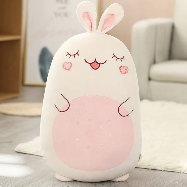 Planet Gates 45/80CM Squishy Toy Kawaii Animal Fat Dinosaur Shiba Inu Dog Pillow Plush Toys Cute Rabbit Doll Girls Bed Sleeping Cushion