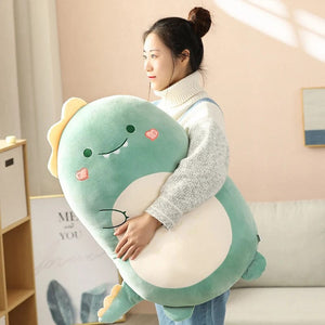 Planet Gates 45/80CM Squishy Toy Kawaii Animal Fat Dinosaur Shiba Inu Dog Pillow Plush Toys Cute Rabbit Doll Girls Bed Sleeping Cushion