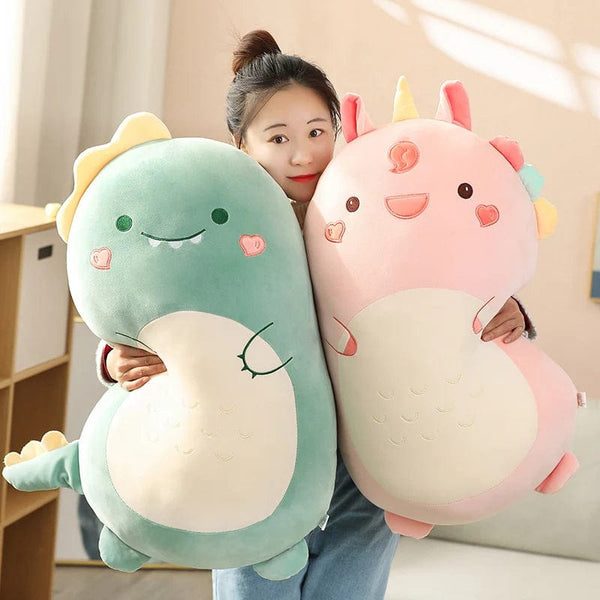 Planet Gates 45/80CM Squishy Toy Kawaii Animal Fat Dinosaur Shiba Inu Dog Pillow Plush Toys Cute Rabbit Doll Girls Bed Sleeping Cushion