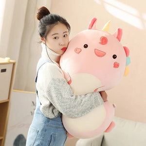 Planet Gates 45/80CM Squishy Toy Kawaii Animal Fat Dinosaur Shiba Inu Dog Pillow Plush Toys Cute Rabbit Doll Girls Bed Sleeping Cushion