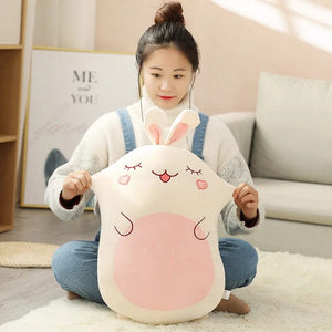 Planet Gates 45/80CM Squishy Toy Kawaii Animal Fat Dinosaur Shiba Inu Dog Pillow Plush Toys Cute Rabbit Doll Girls Bed Sleeping Cushion