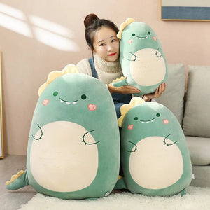 Planet Gates 45/80CM Squishy Toy Kawaii Animal Fat Dinosaur Shiba Inu Dog Pillow Plush Toys Cute Rabbit Doll Girls Bed Sleeping Cushion