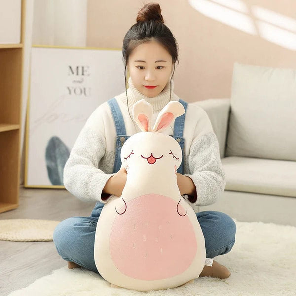 Planet Gates 45/80CM Squishy Toy Kawaii Animal Fat Dinosaur Shiba Inu Dog Pillow Plush Toys Cute Rabbit Doll Girls Bed Sleeping Cushion