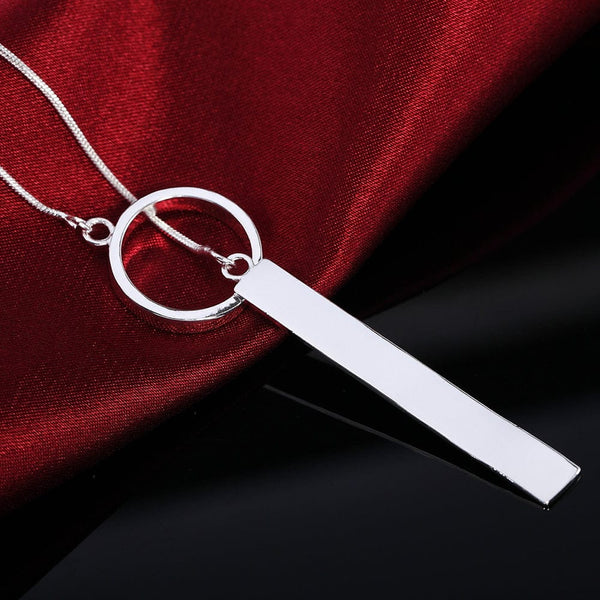 Planet Gates 45cm 18inches new 925 Sterling Silver Necklace For Women Jewelry 18 inches Creative Round Pendant fashion Christmas gifts Wedding