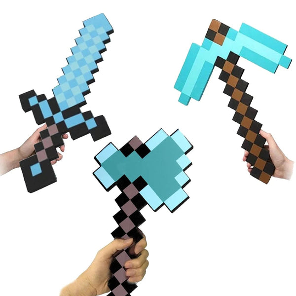 Planet Gates 45cm 2 foam toy Sword Minecraft, children's size role-playing accessory series, suitable for video game fans and above to collect gifts
