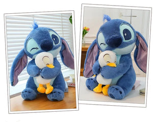 Planet Gates 45CM Disney Plush Doll Stitch Lilo Doll Cute Duck Stitch Plush Stuffed Toy Christmas Children's Birthday Gift Kawaii Decoration