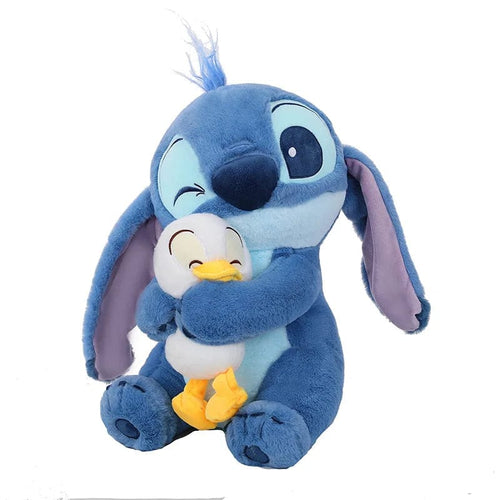 Planet Gates 45cm Disney Plush Doll Stitch Lilo Doll Cute Duck Stitch Plush Stuffed Toy Christmas Children's Birthday Gift Kawaii Decoration Toys