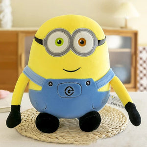 Planet Gates 45cm Minions Movie Periphery Yellow Plush Bob Plush Stuart Stuffed Toys In Jeans Soft Dolls Pillow Decoration Children Birthday Gift