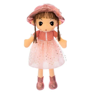 Planet Gates 45CM Stuffed Plush Toy Girl's Kids Birthday Gift Stuffed Girl Doll Plush Wedding Rag Doll Cute RagDoll Toy for Girl Boy Gift