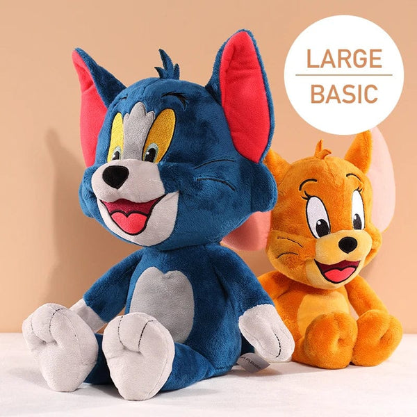 Planet Gates 45cm Tom Tom And Jerry Plush Toy Cartoon Movie Cat Tuffy Nibbles Mouse Plushies Stuffed Animals Soap Action Figure Studio Doll Toys