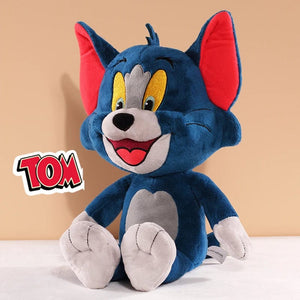 Planet Gates 45cm Tom Tom And Jerry Plush Toy Cartoon Movie Cat Tuffy Nibbles Mouse Plushies Stuffed Animals Soap Action Figure Studio Doll Toys