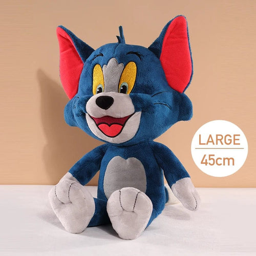 Planet Gates 45cm Tom Tom And Jerry Plush Toy Cartoon Movie Cat Tuffy Nibbles Mouse Plushies Stuffed Animals Soap Action Figure Studio Doll Toys
