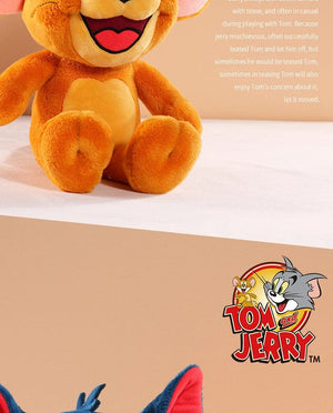 Planet Gates 45cm Tom Tom And Jerry Plush Toy Cartoon Movie Cat Tuffy Nibbles Mouse Plushies Stuffed Animals Soap Action Figure Studio Doll Toys