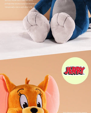 Planet Gates 45cm Tom Tom And Jerry Plush Toy Cartoon Movie Cat Tuffy Nibbles Mouse Plushies Stuffed Animals Soap Action Figure Studio Doll Toys