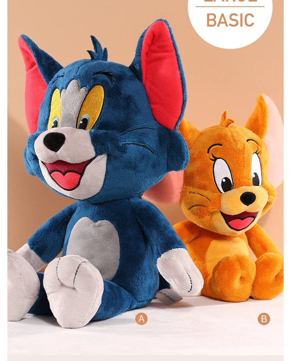 Planet Gates 45cm Tom Tom And Jerry Plush Toy Cartoon Movie Cat Tuffy Nibbles Mouse Plushies Stuffed Animals Soap Action Figure Studio Doll Toys