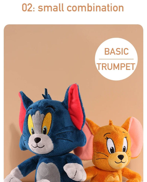 Planet Gates 45cm Tom Tom And Jerry Plush Toy Cartoon Movie Cat Tuffy Nibbles Mouse Plushies Stuffed Animals Soap Action Figure Studio Doll Toys